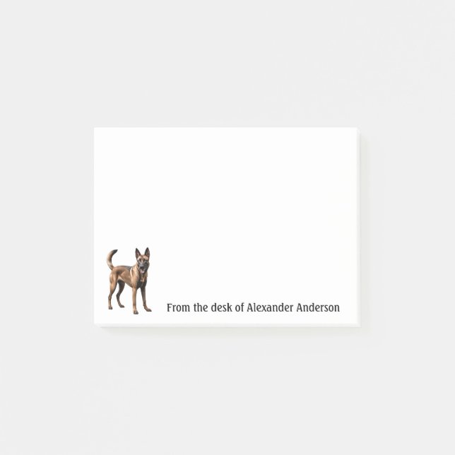 Post-it® Notes personnalisées Malinois belge (Devant)
