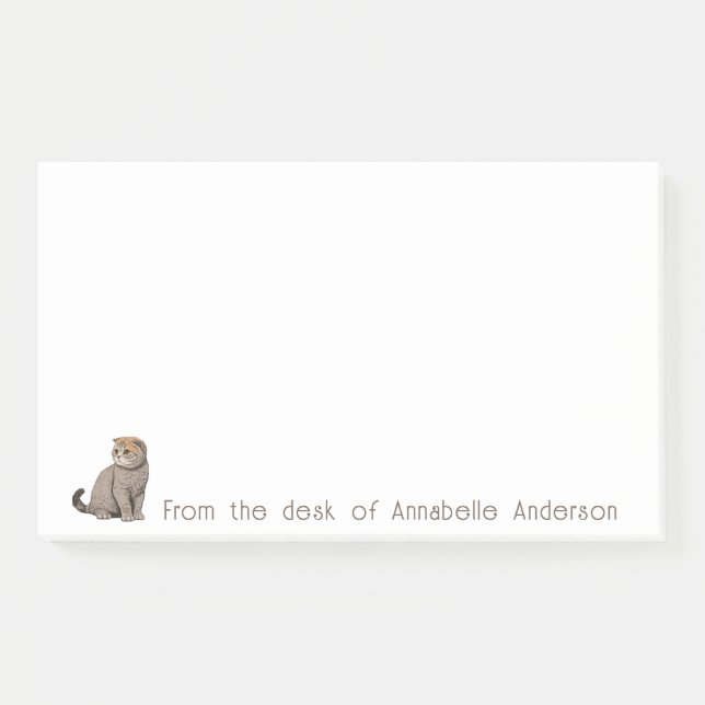 Post-it® Notes personnalisées pour chat Scottish Fold (Devant)