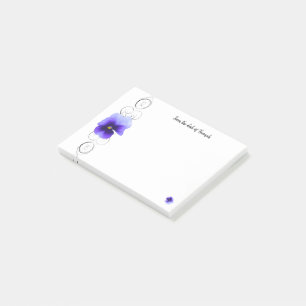Post-it® Notes personnalisées Purple Pansy