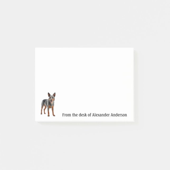 Post-it® Notes personnalisées sur le chien de berger austra (Devant)