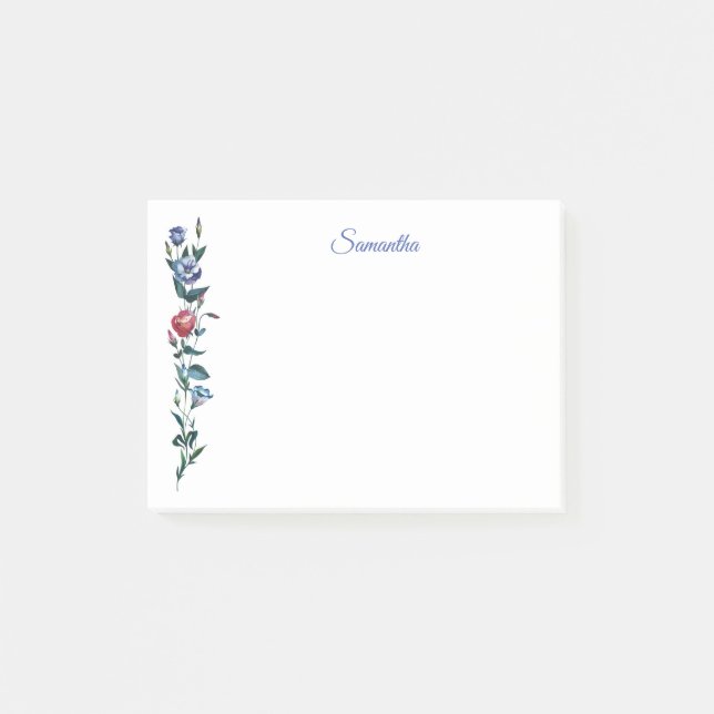 Post-it® Notes personnalisées sur les billets de fleurs (Devant)