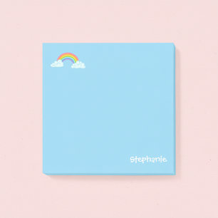 Post-it Notes personnalisés avec arc-en-ciel et no