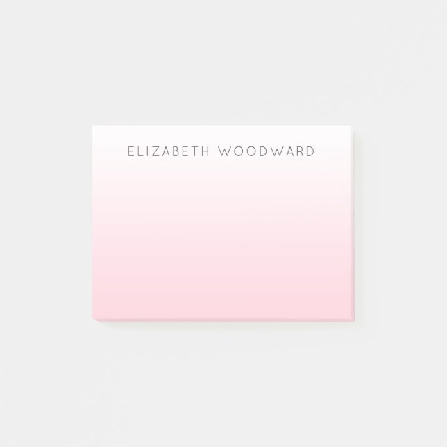 Post-it Notes Personnalisés avec Dégradé Ombré Ros (Devant)