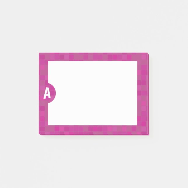 Post-it notes personnalisés avec initiale pour ell (Devant)