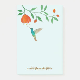 Post-It Notes personnalisés sur le colibri