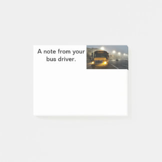 Post-it® Notes personnelles de votre conducteur de bus