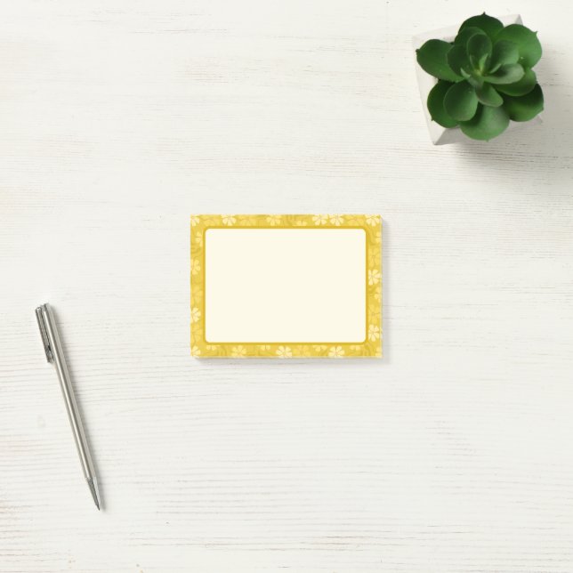 Post-it Notes Petales Jaunes Amusants (Bureau)