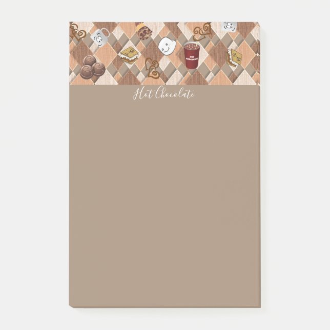 Post-it® Notes post-it Chocolat chaud Marshmallow (Devant)