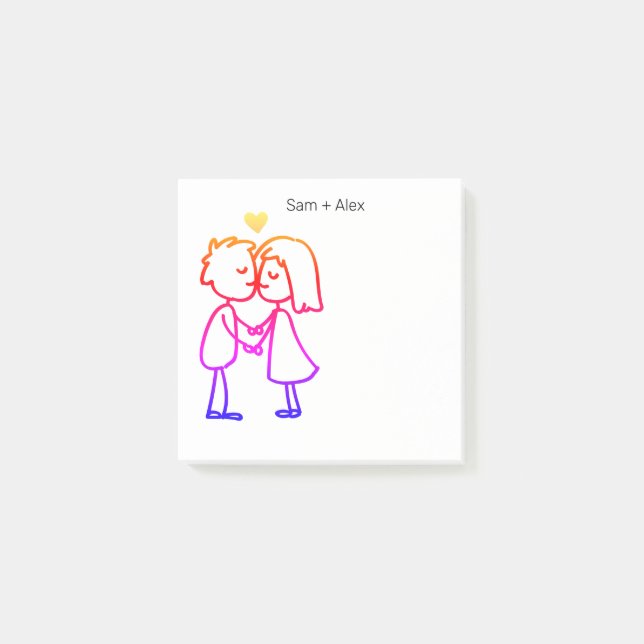 Post-it® notes post-it couple (Devant)