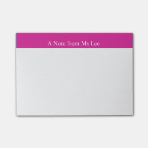 Post-it® Notes Post-it de Arrière - plan rose personnalis
