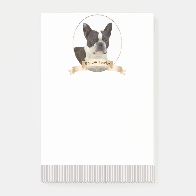 Post-it® Notes post-it de Boston Terrier (Devant)