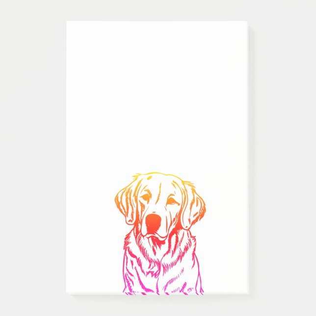 Post-it® Notes post-it de Golden Retriever (Devant)