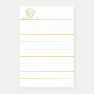 Post-it® Notes post-it de laboratoire jaune de 4 po x 6 po
