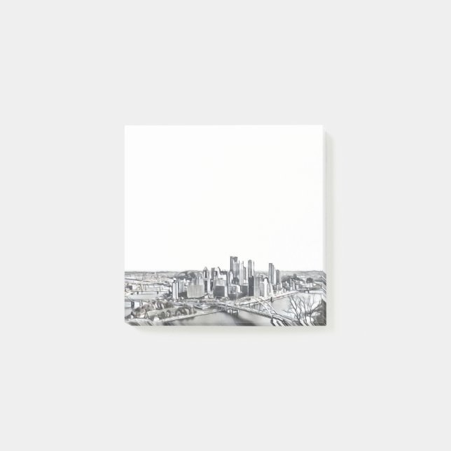 Post-it® Notes post-it de Pittsburgh Skyline (Devant)