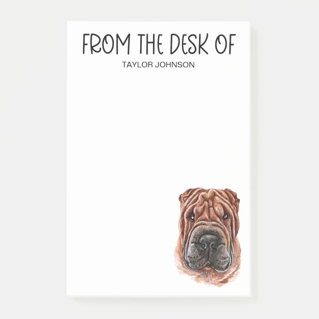 Post-it® Notes post-it de Shar Pei Lover (Devant)