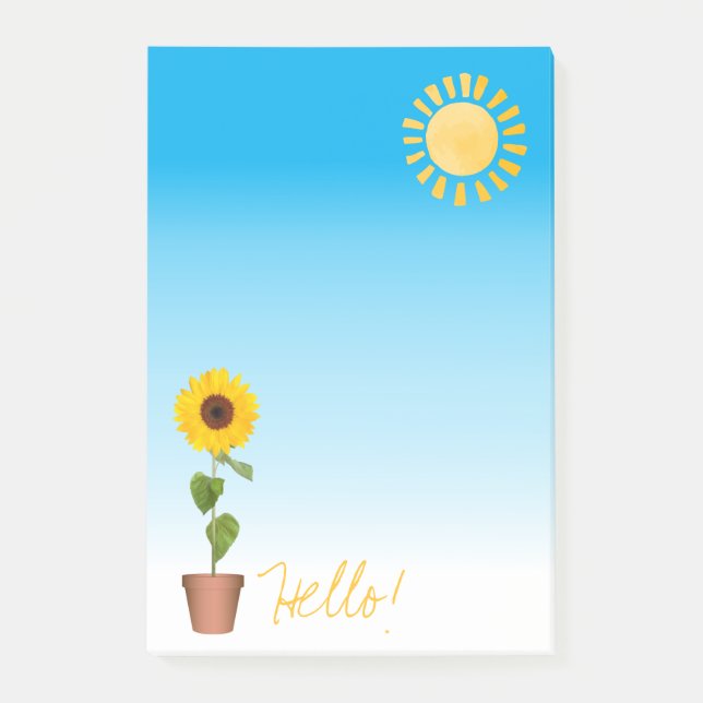 Post-it® Notes post-it de tournesol (Devant)