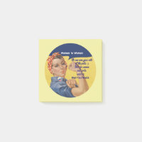 Notes post-it de Woman2Woman | Rosie la riveteuse