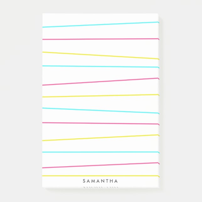 Post-it® Notes post-it des lignes de gras (Devant)