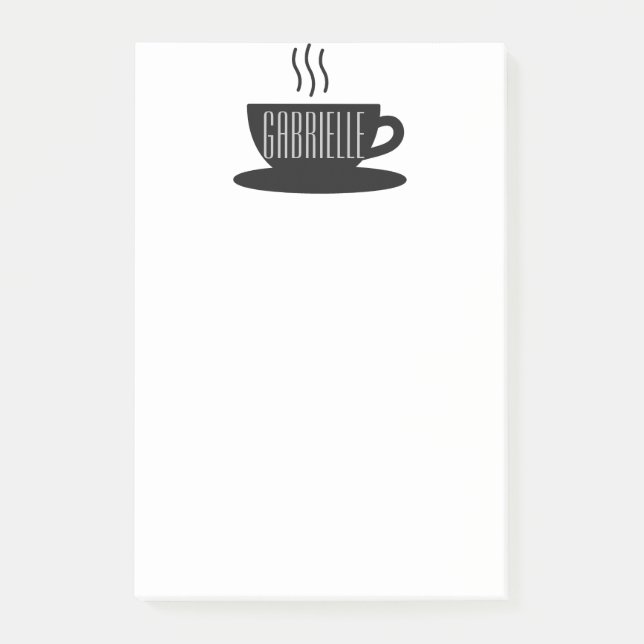 Post-it® Notes post-it du CAFÉ MONOGRAM (Devant)