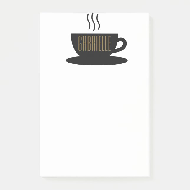 Post-it® Notes post-it du CAFÉ MONOGRAM (Devant)