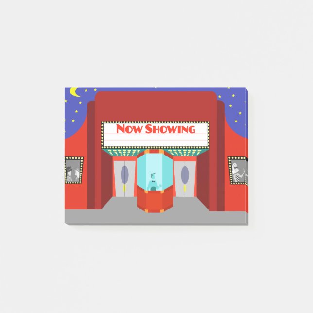 Post-it® Notes post-it du cinéma rétro (Devant)