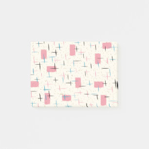 Post-it® Notes post-it du Motif rétro atomique rose