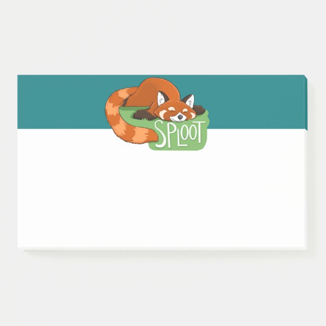 Post-it® Notes post-it du Panda rouge endormi (Devant)