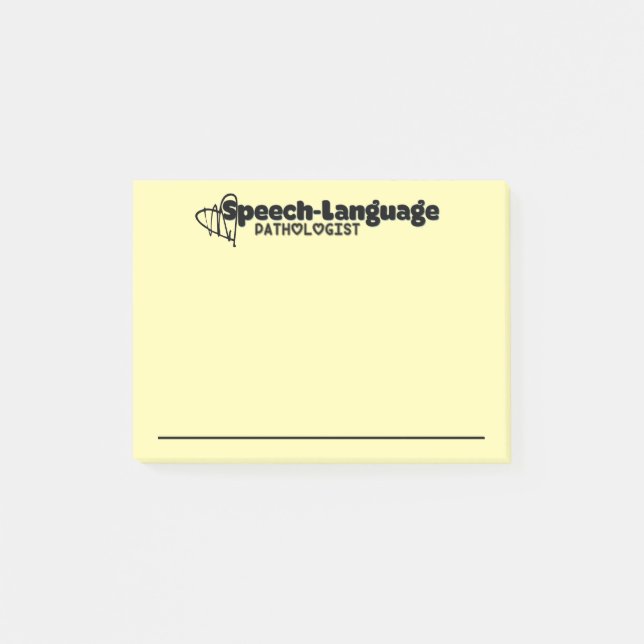Post-it® Notes post-it du pathologiste du langage vocal (Devant)