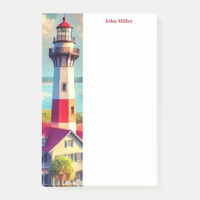Post-it® Notes post-it du phare aquarelle (Devant)