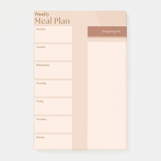 Post-it® Notes post-it du plan de repas
