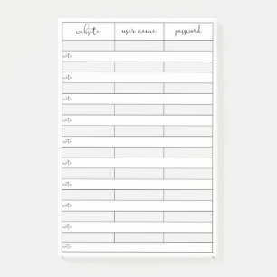 Post-it® Notes post-it du rappel de mot de passe