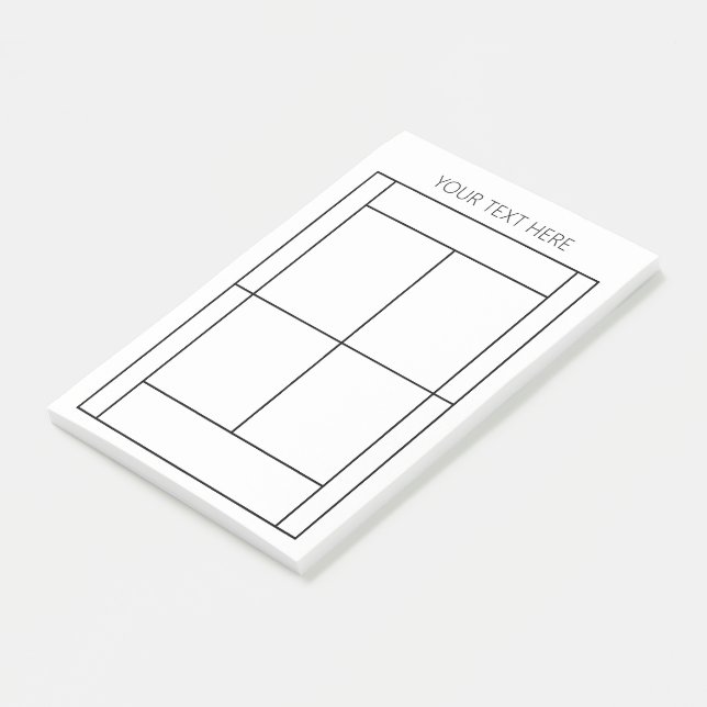 Post-it® Notes post-it du record de tennis - Texte personna (Incliné)