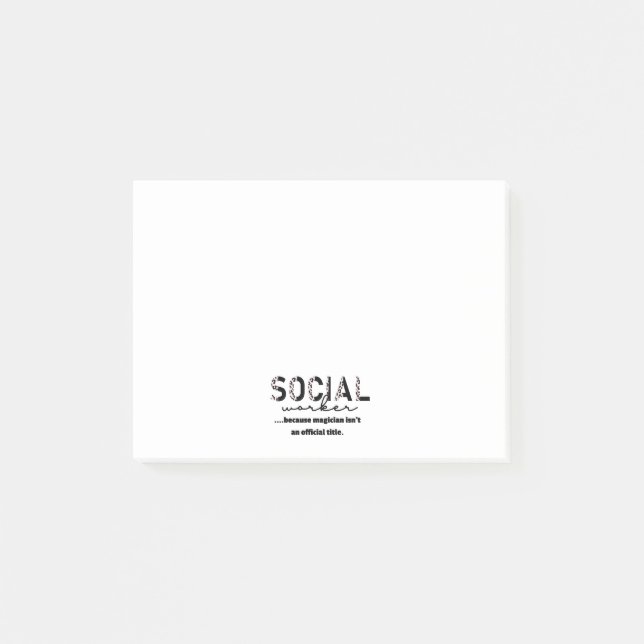 Post-it® Notes post-IT du travailleur social (Devant)