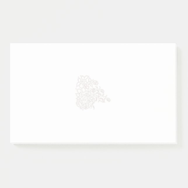 Post-it® Notes post-it florales et colorées | Bureau (Devant)