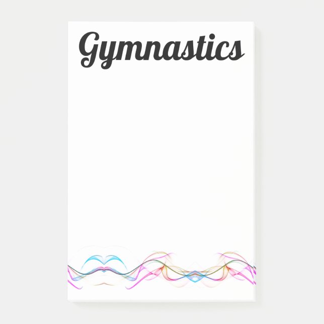 Post-it® Notes post-it - Notes de gymnastique 4" x 6" (Devant)