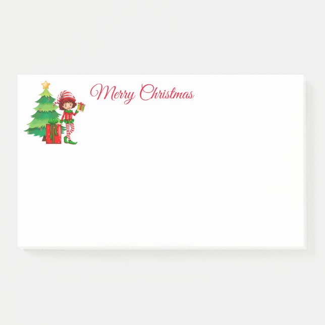 Post-it® Notes post-it-Notes des elfes de vacances (Devant)