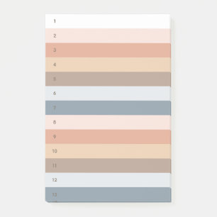 Post-it® Notes post-it numérotées des bandes Boho