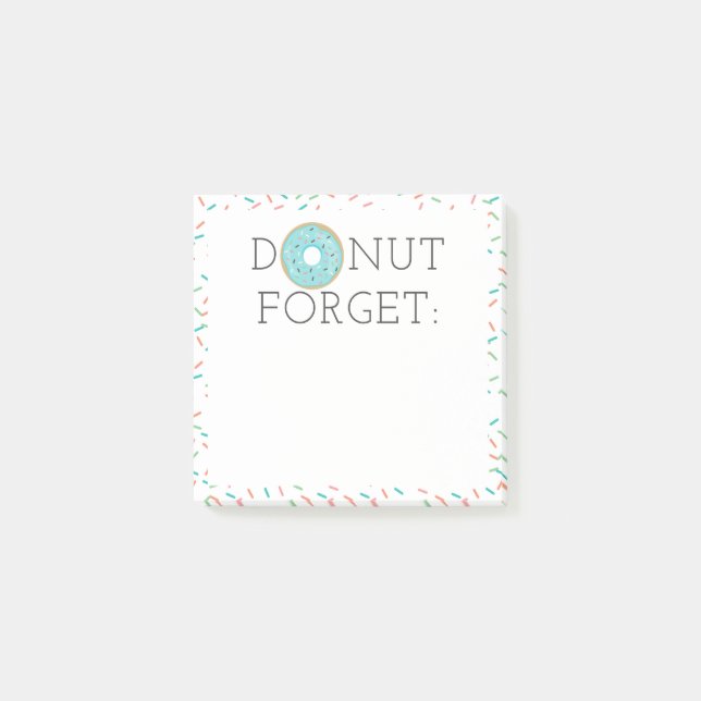 Post-it® Notes post-it oubliées de Donut moderne (Devant)