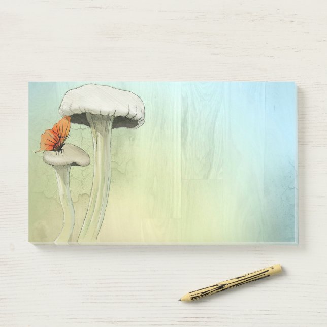Post-it® Notes post-it "Papillons-champignons" (Sur un bureau)