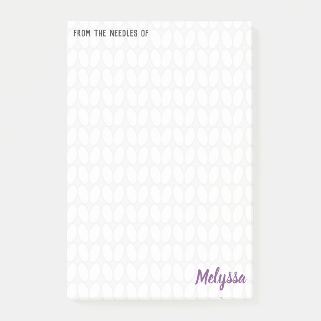 Post-it® Notes post-it personnalisées de Tricot (Devant)