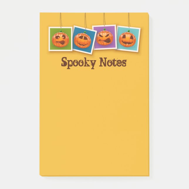 Post-it® Notes post-it pour l'Halloween Jack-O-Lantern (Devant)