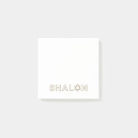 Notes post-it Shalom