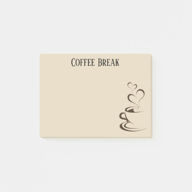 Post-it® Notes post-it sur la pause café (Devant)
