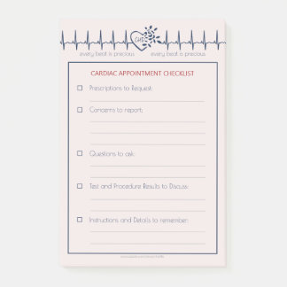 Post-it® Notes post-it sur le rendez-vous d'un médecin CHD