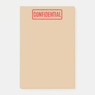 Post-it® Notes postales confidentielles bloquées