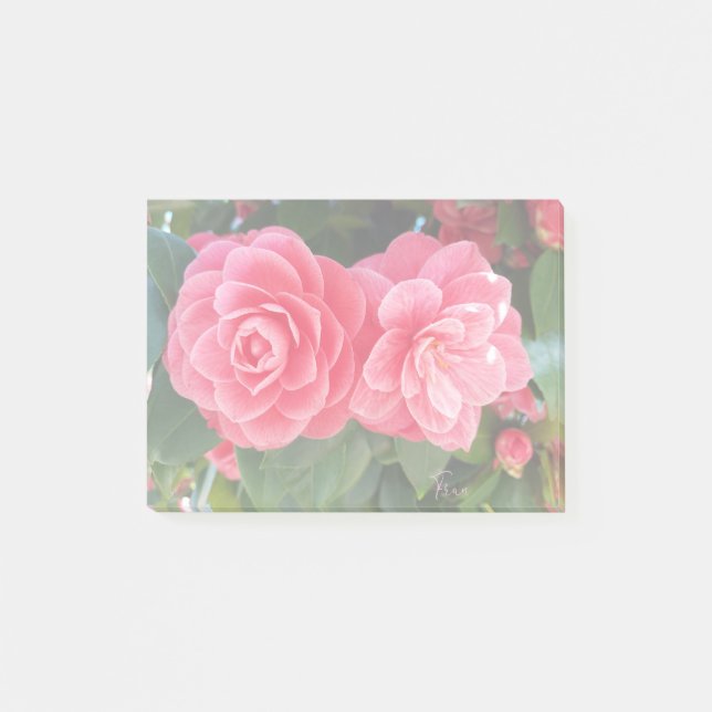 Post-it® notes postales de camelias (Devant)