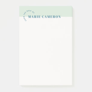 Post-it® Notes postales Pastel simple - Vert
