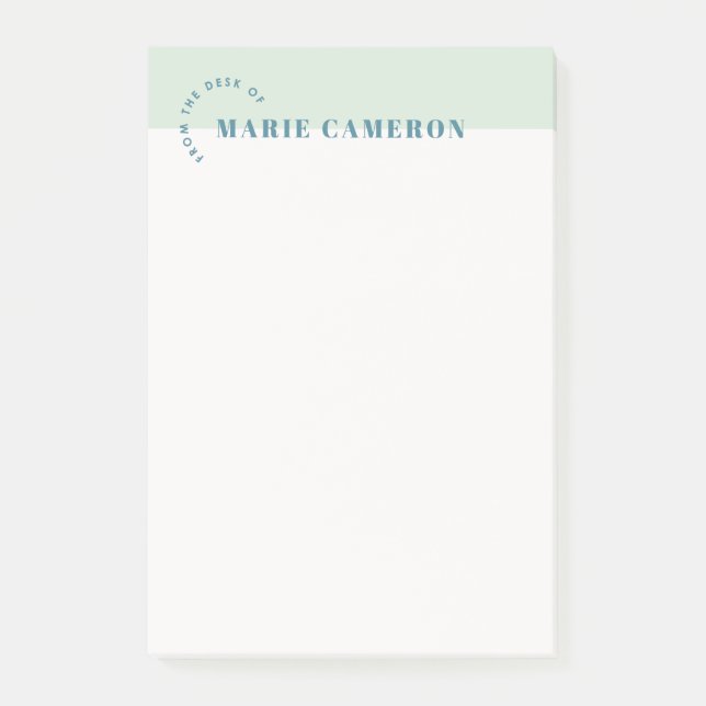 Post-it® Notes postales Pastel simple - Vert (Devant)