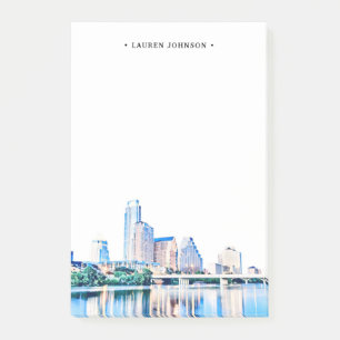 Post-it® Notes postales personnalisées Autin Texas Skyline