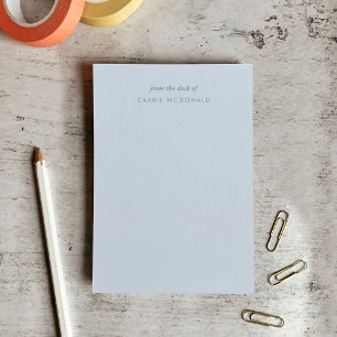 Post-it® Notes postales personnalisées bleues modernes